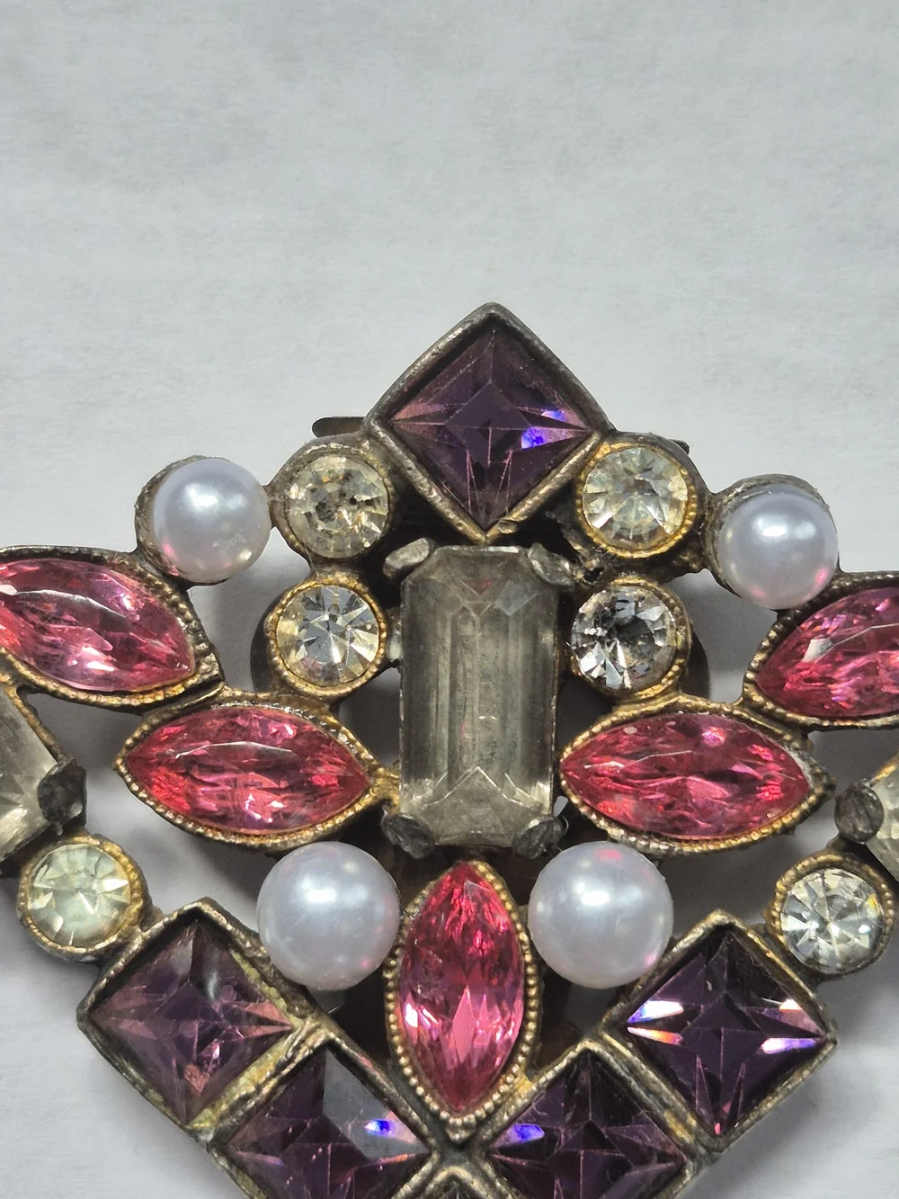 Vintage Art Deco Dress Clip Pot Metal Early Coro 1930s